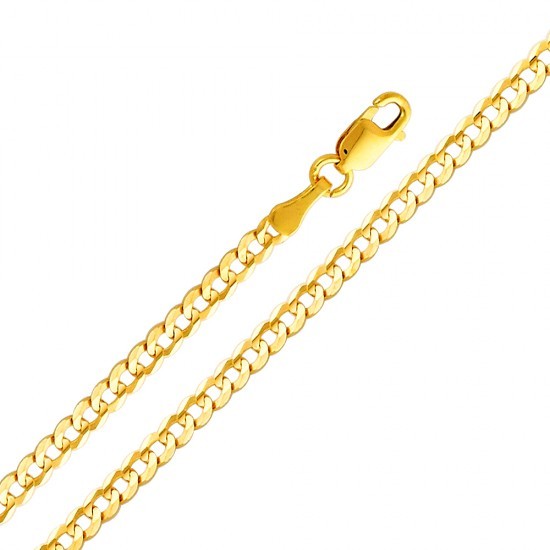 Solid 14k Yellow Gold 2.7mm Cuban Chain 16 18 20 22 24 26 Inches