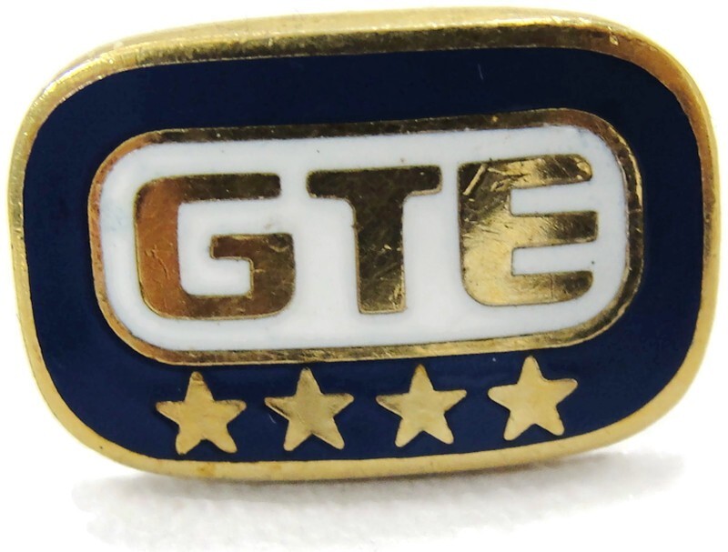 GTE 4 Star 1/10 10Kt Yellow Gold Filled Emblem Tie Tack Lapel Pin