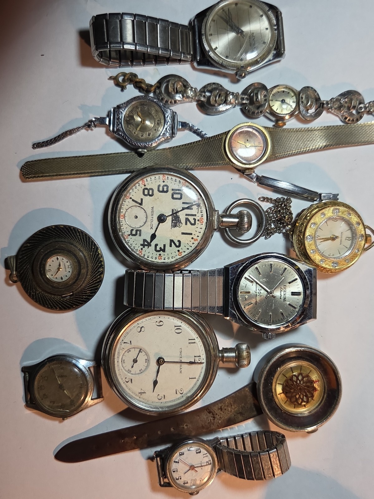 Mechanical Watch Lot, Parts or Repair, None Are Running