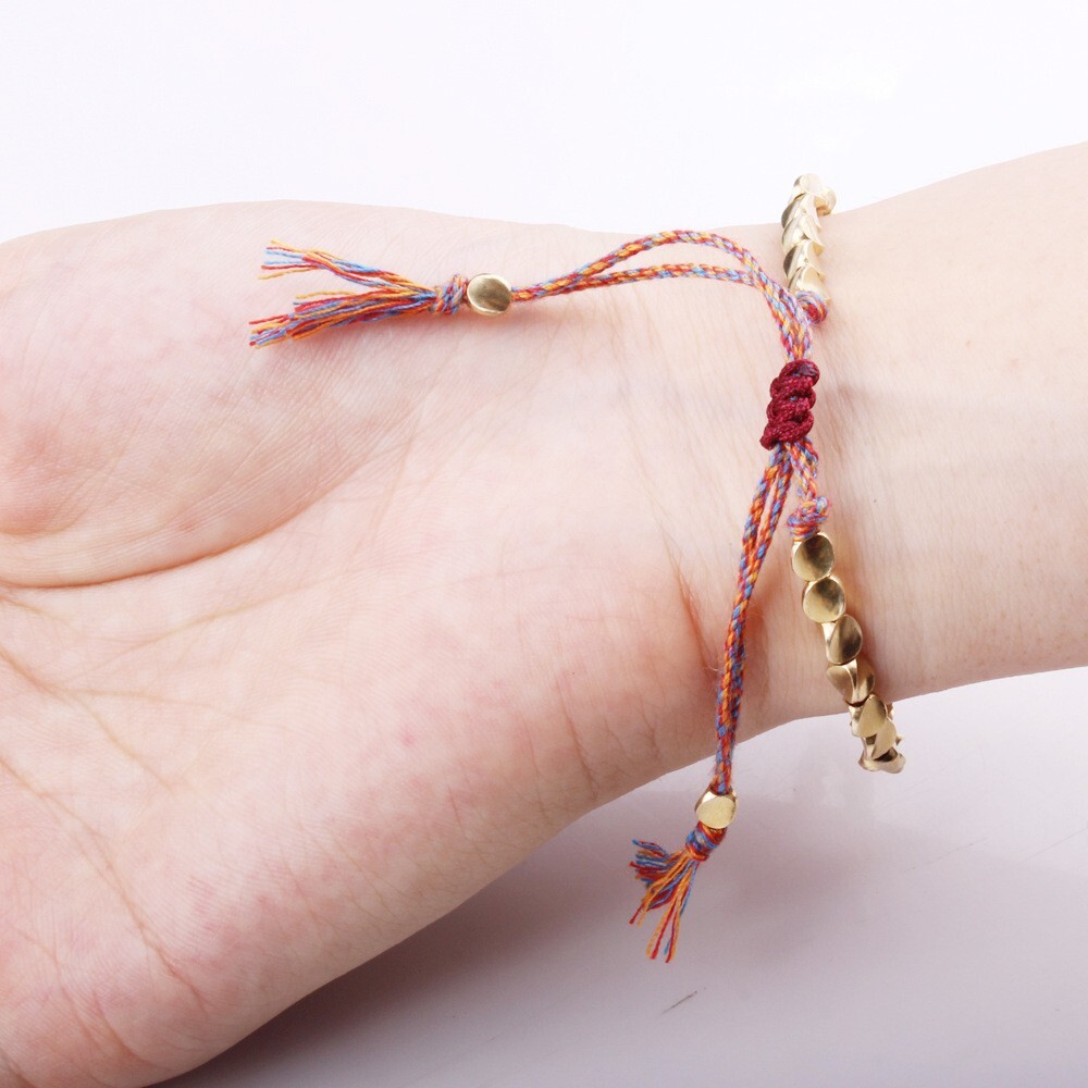 Tibetan Copper Bead Bracelet for Good Luck and Wealth – Healing Bracelets Gift