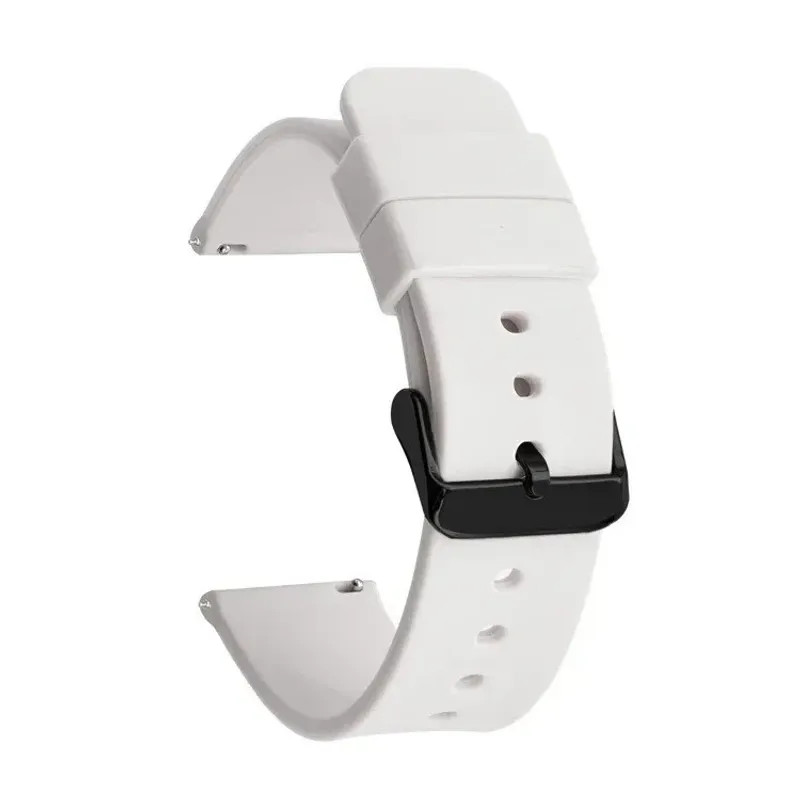 Silicone Watch Strap 14mm 16 18 19 20mm 21 22mm 24mm Waterproof Soft Rubber Band
