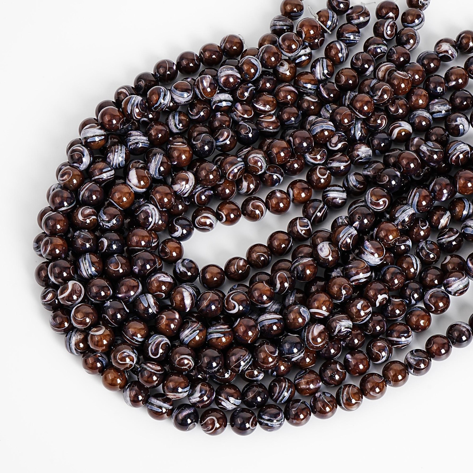 Natural AAA Brown Sardonyx Agate Gemstone Round Loose Beads 6MM 8MM 10MM 12MM