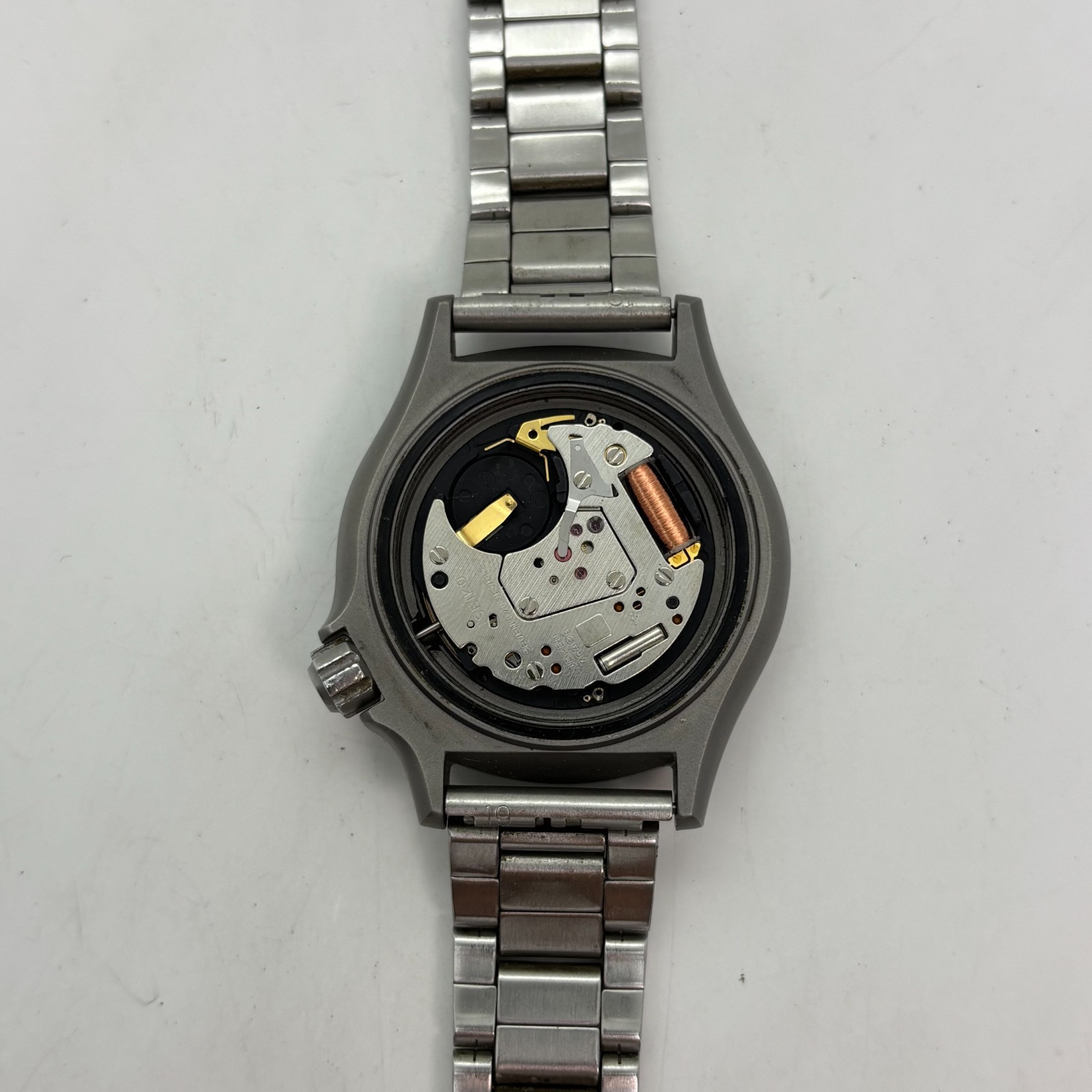 [w2400] SEIKO 7C43-6A00 PROFESSIONAL DIVER 200m New battery Titanium VG/EX