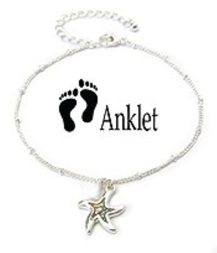 Beach Theme Sea Glass Pendant Necklace Silver Mixed Metals Earrings Sets Anklet