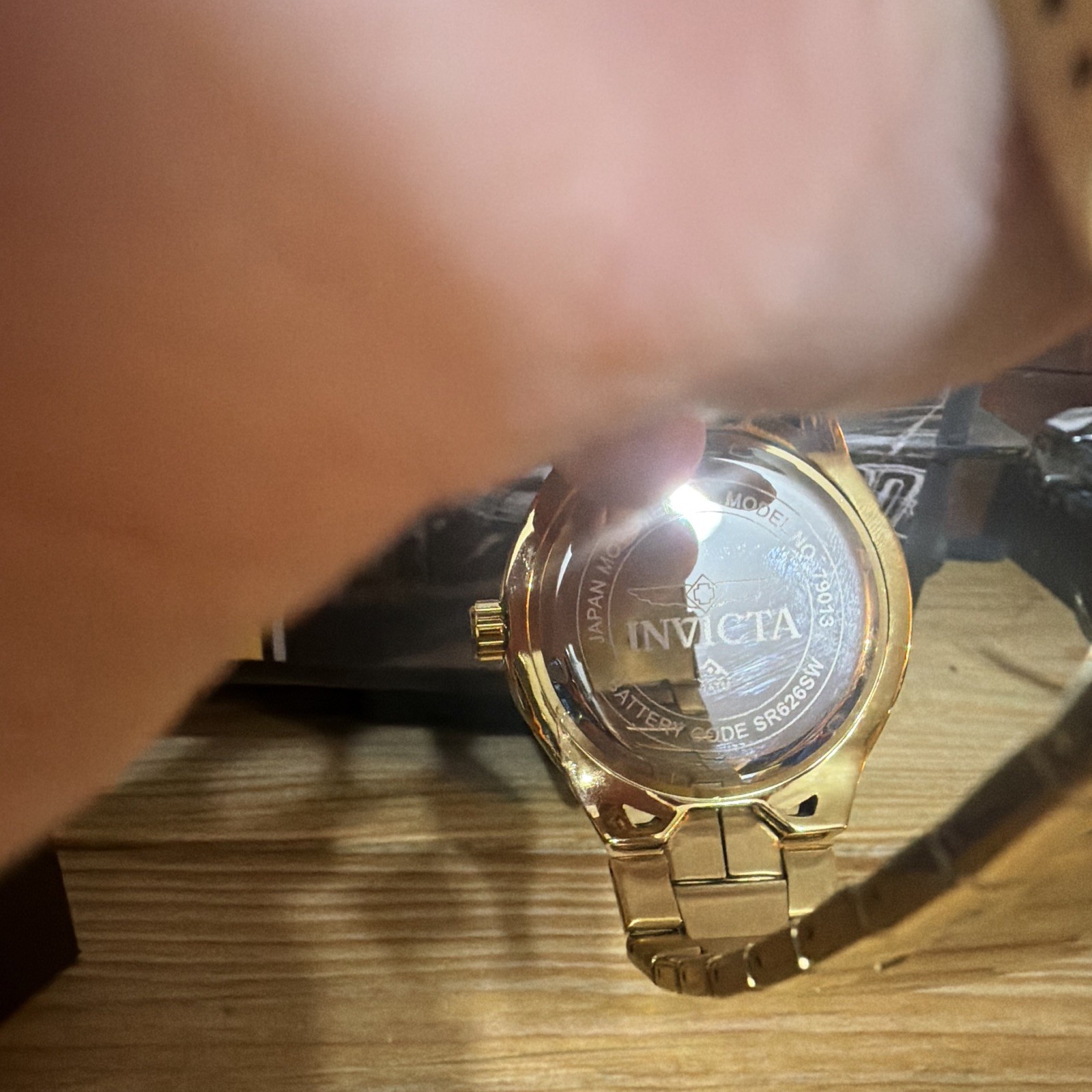 Invicta S1 Rally Men’s Quartz Gold Tone Dial Metal Bracelet 44mm 50m