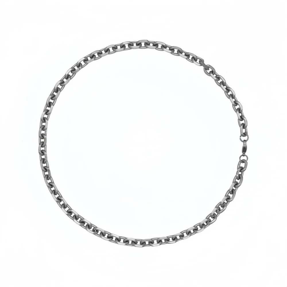 Men Retro Silver Color Stainless Steel Necklace Hip Hop Thick O Chain Jewelry Ro