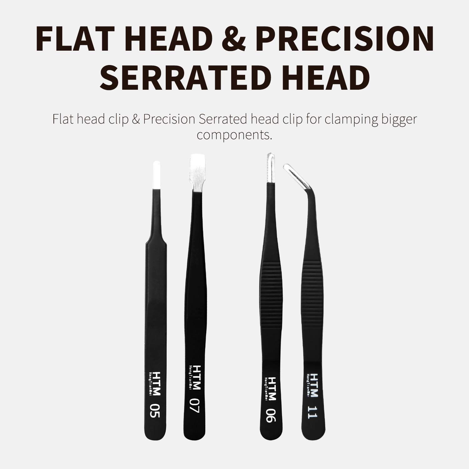16 Pcs Precision Tweezers Set – Anti-Static Stainless Steel for Craft, Jewelry,