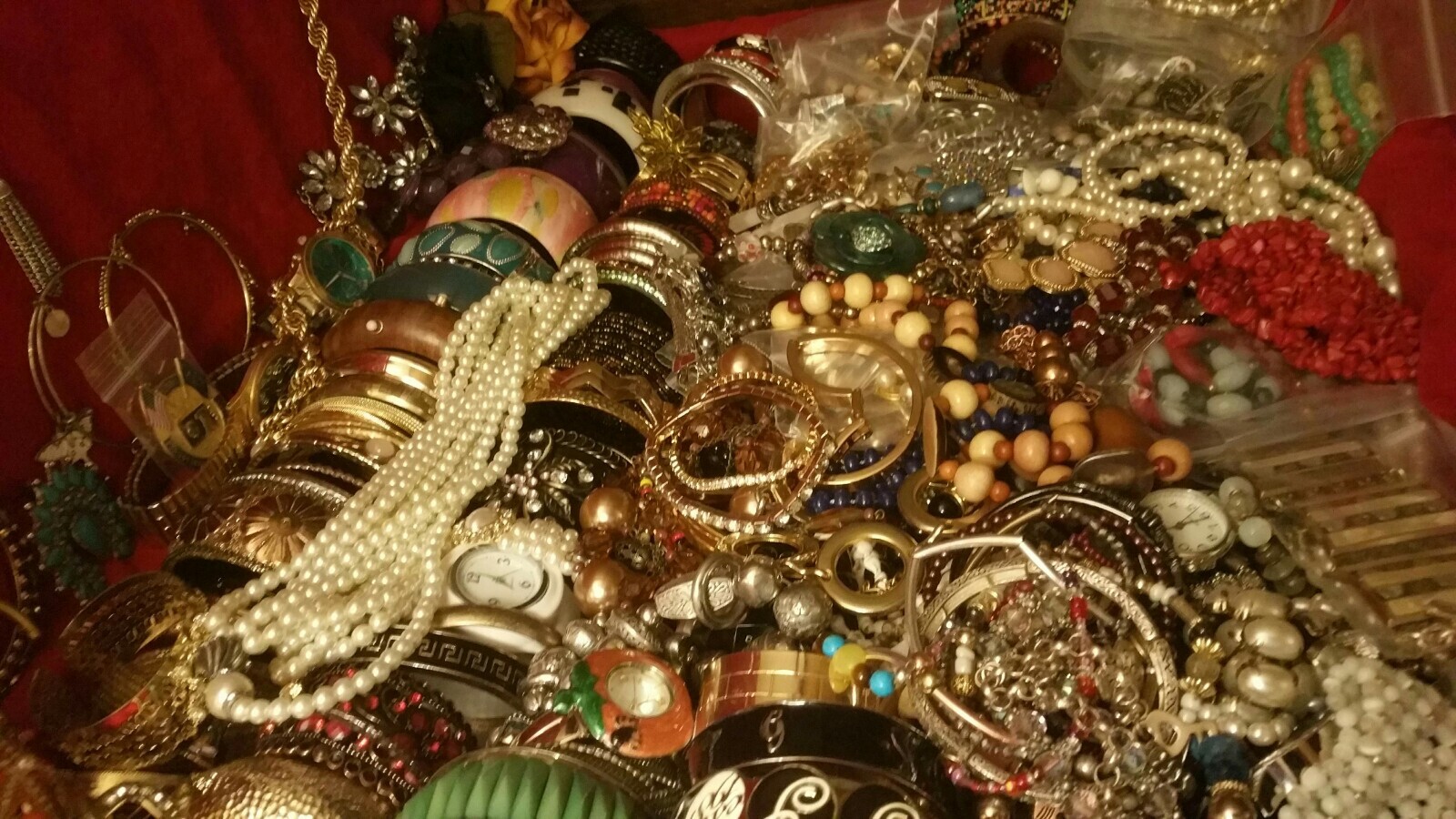 Vintage Estate Costume Jewelry Wear Repair Lots