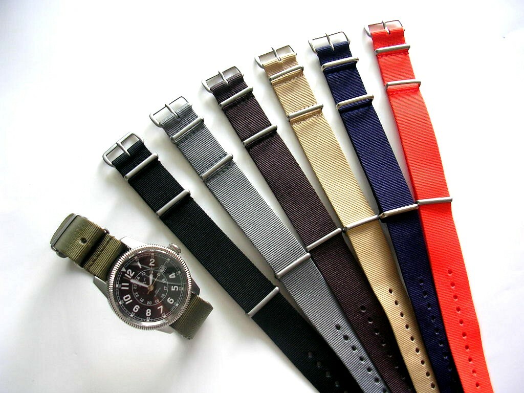 20mm NATO G10 nylon band 2 pak combo RAF utc Stitched Bonded MoD strap IW SUISSE
