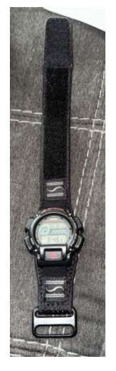 Medium/Large Black 16-20mm Black Nylon Watch Band Fits Ironman Triathlon 30 Lap