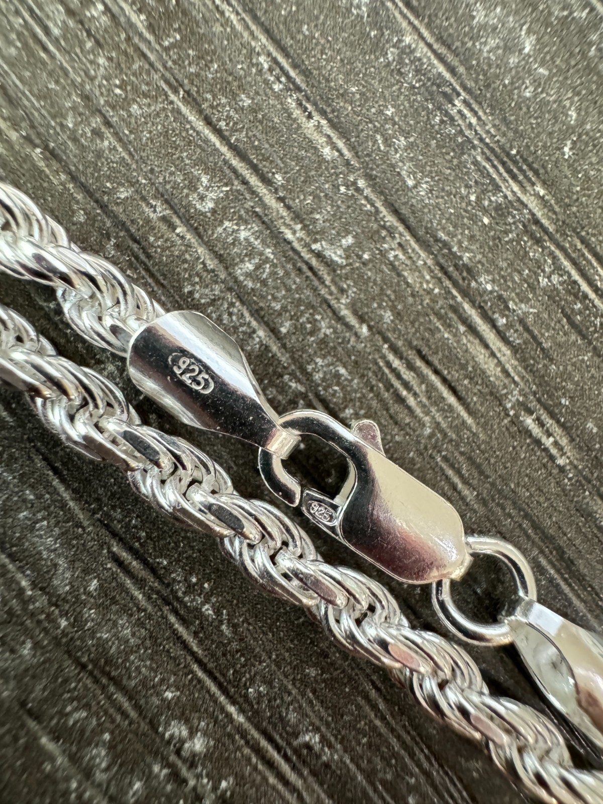 Real Solid 925 Sterling Silver Rope Bracelet 2mm-6mm Men’s Women’s 6-9″