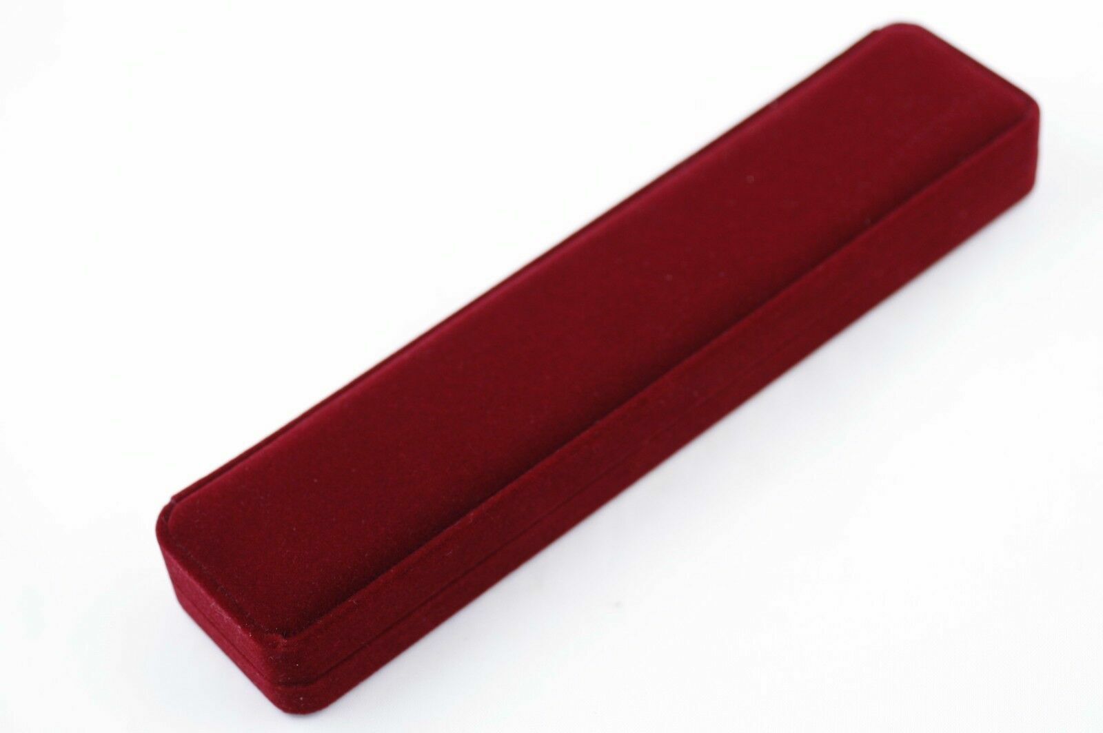 1pc Velvet Long Chain Box Jewelry Bracelet Pendant Necklace Red Gray Purple Gift