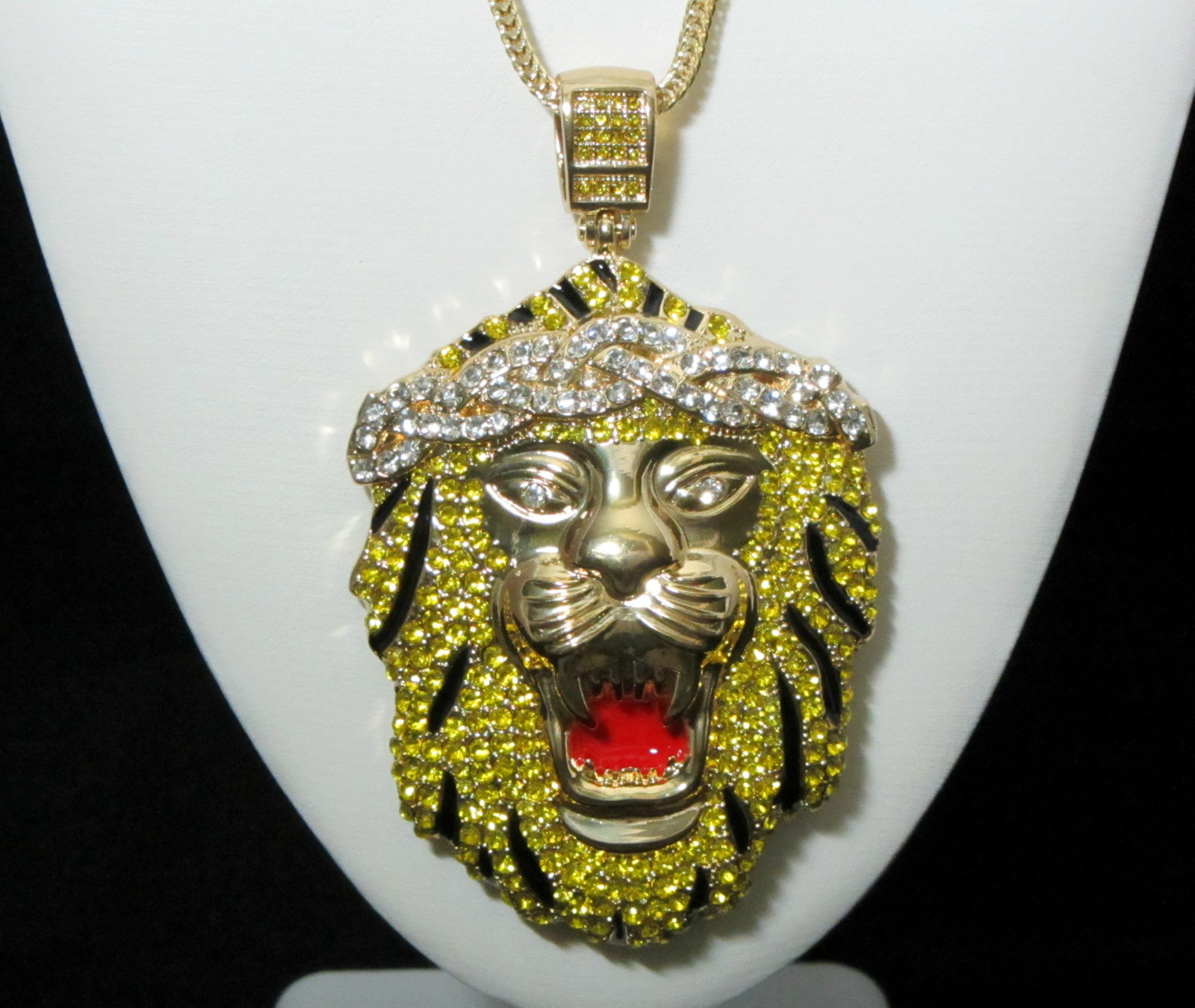 BIG SEAN ICED LION HEAD PENDANT (NO CHAIN INCLUDED) HIP HOP CZ