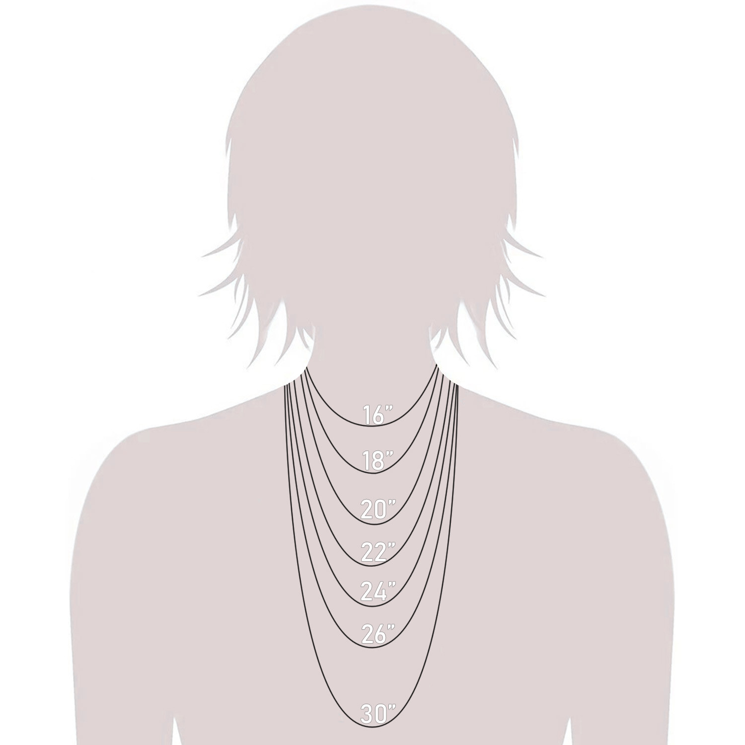 Solid 14K Gold Diamond Cut Cable Link Chain Necklace, 16″- 24″, 0.6mm – 1.1mm