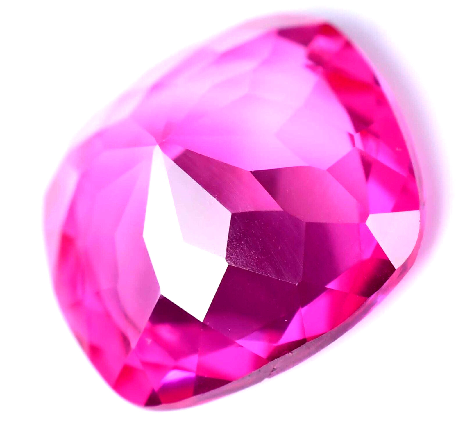 50.00 Ct Flawless Royal Pink Sapphire Cushion Stunning Certified Loose Gemstone