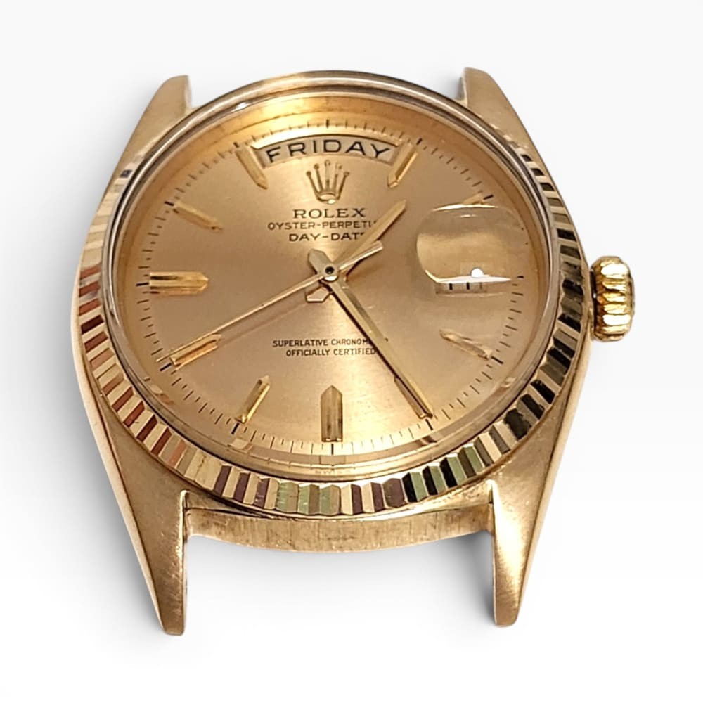 Rolex Day-Date President 36mm 18K Yellow Gold Tropical Dial Watch 1803 Year 1963