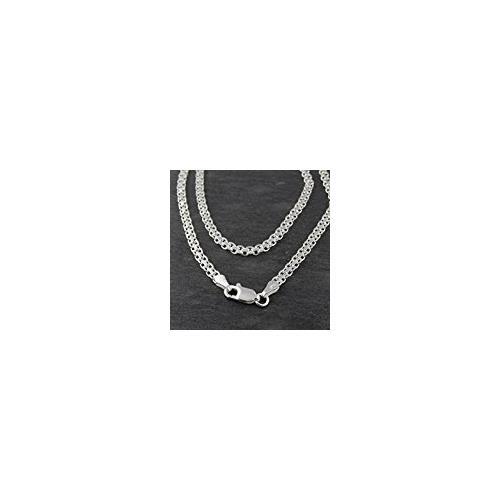 Italian 925 Sterling Silver 3mm Bismark Chain – 16, 18, 20, 22, 24, 30
