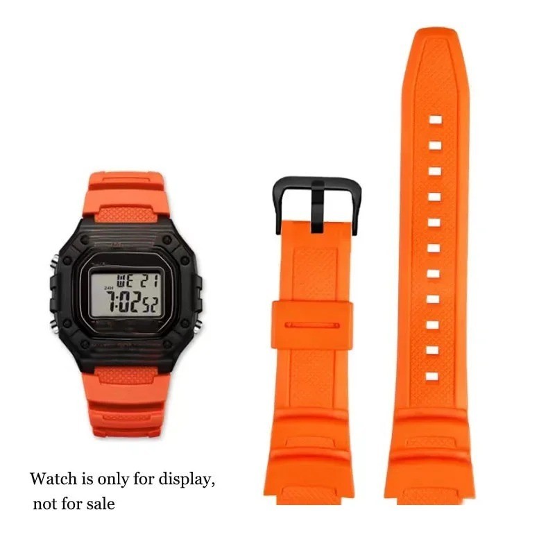 18mm Rubber Watch Band Strap for Casio AE1200 AE1300 AE1000 W219