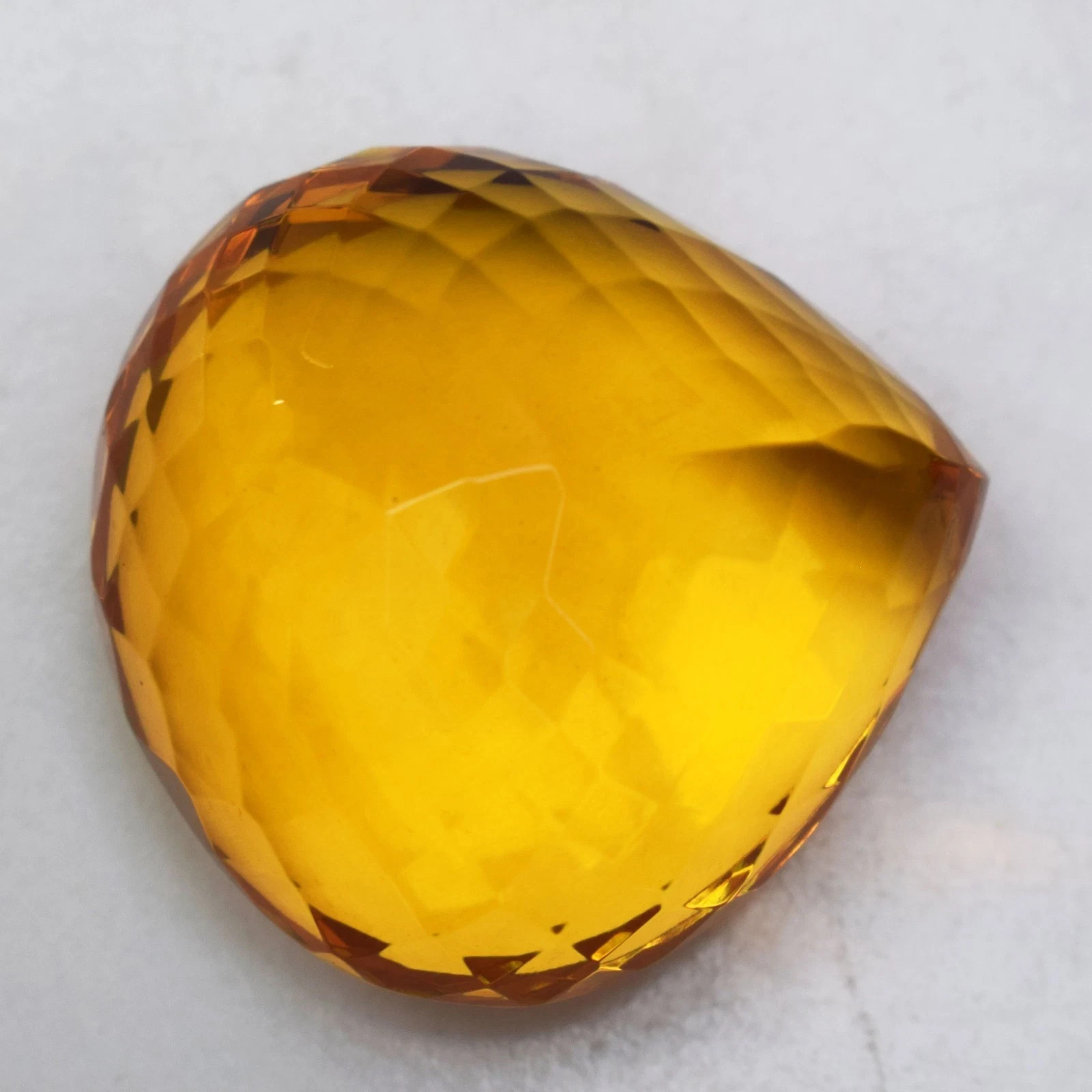 308.95 Carat Huge Yellow Orange Citrine Pear Cut Certified Loose Gemstone