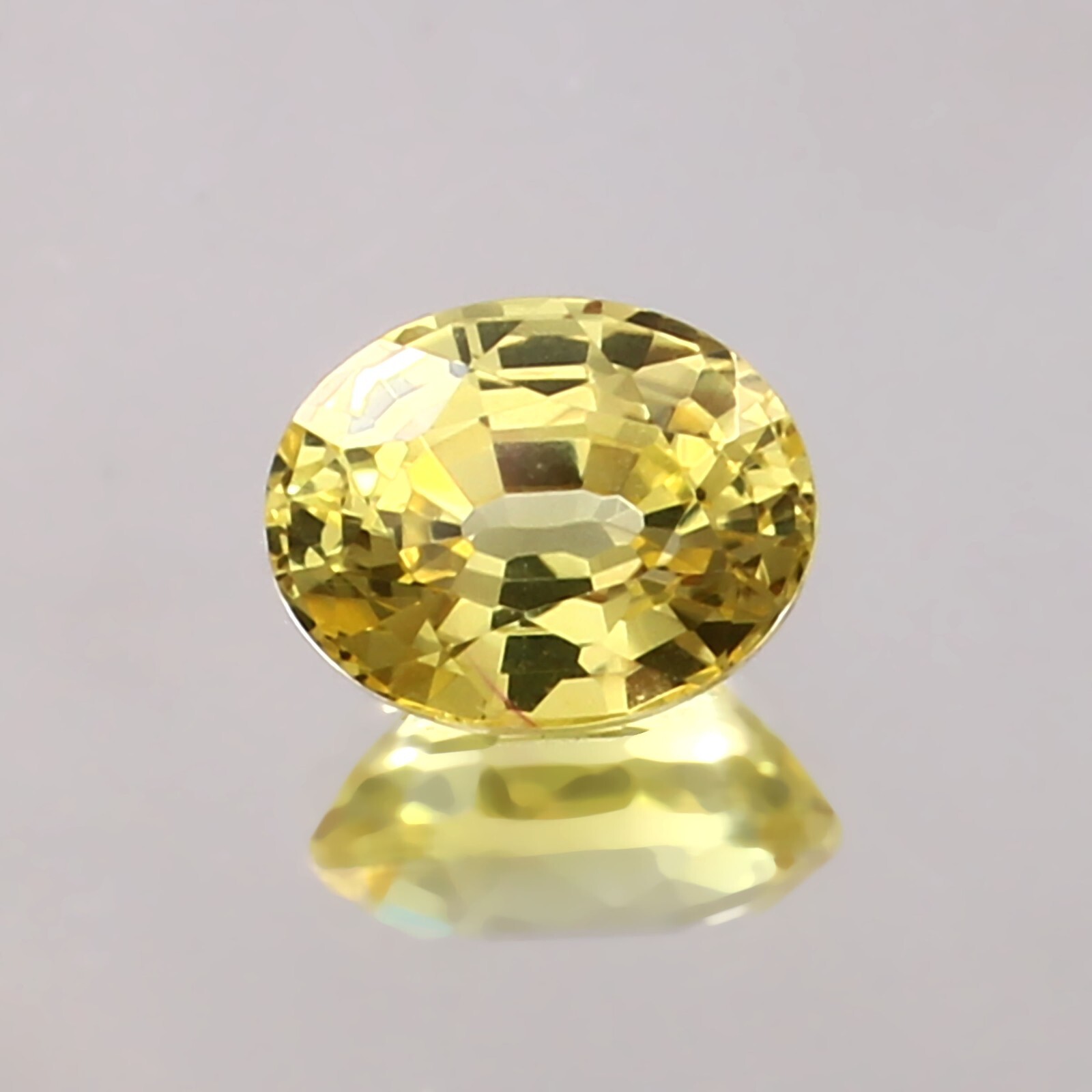 AAA Natural Flawless Ceylon Yellow Sapphire 10×8 MM Oval Cut Loose Gemstone