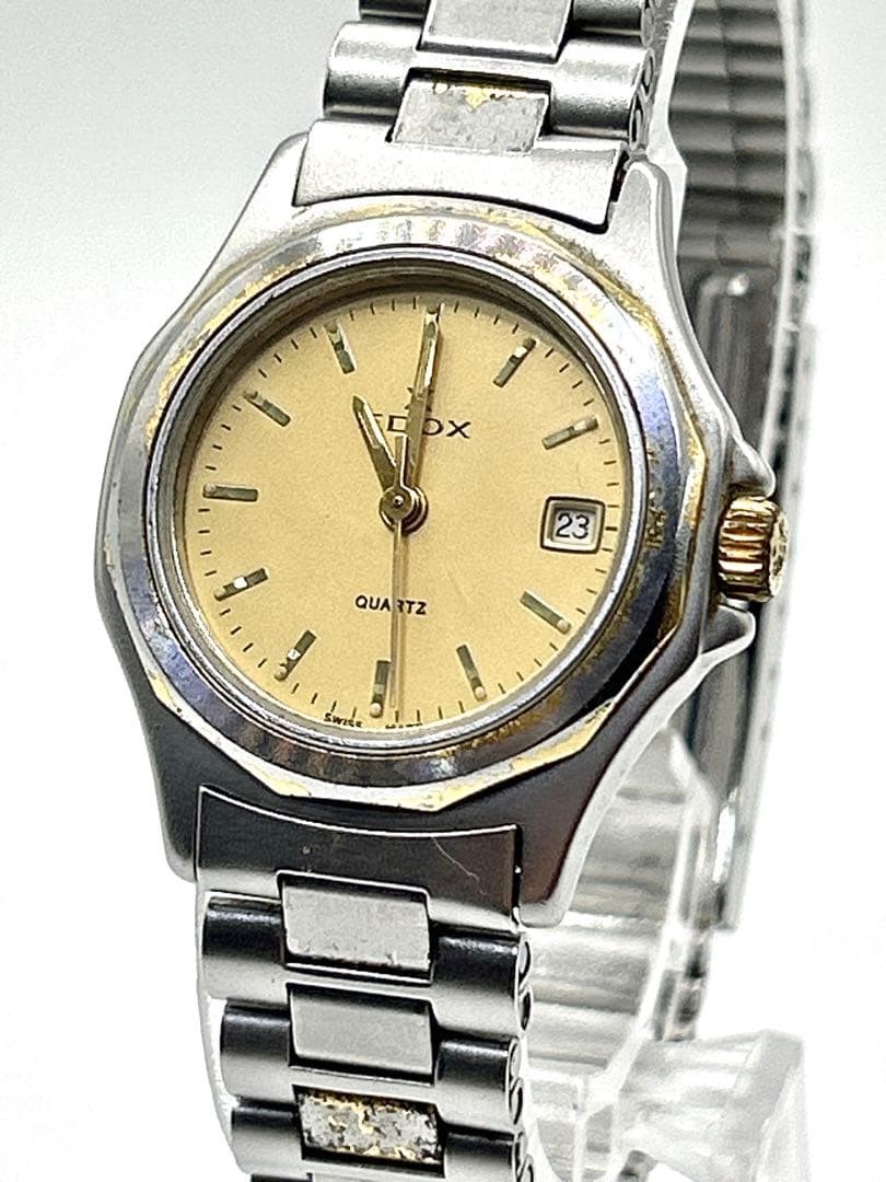 Edox Date Ladies Watch Working Battery Guaranteed Authentic