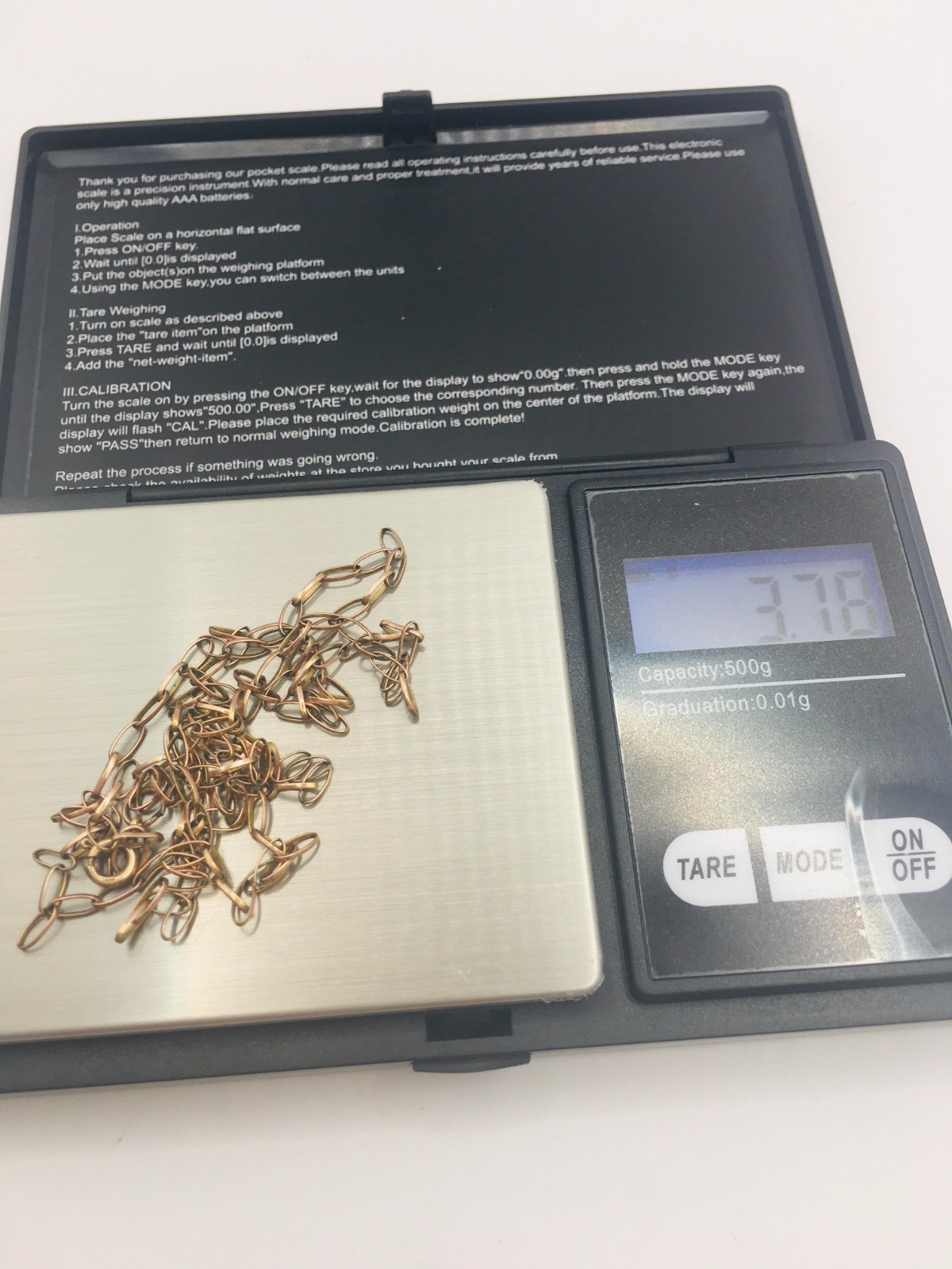 9 Carat Gold 375 Unisex Long Cable Chain