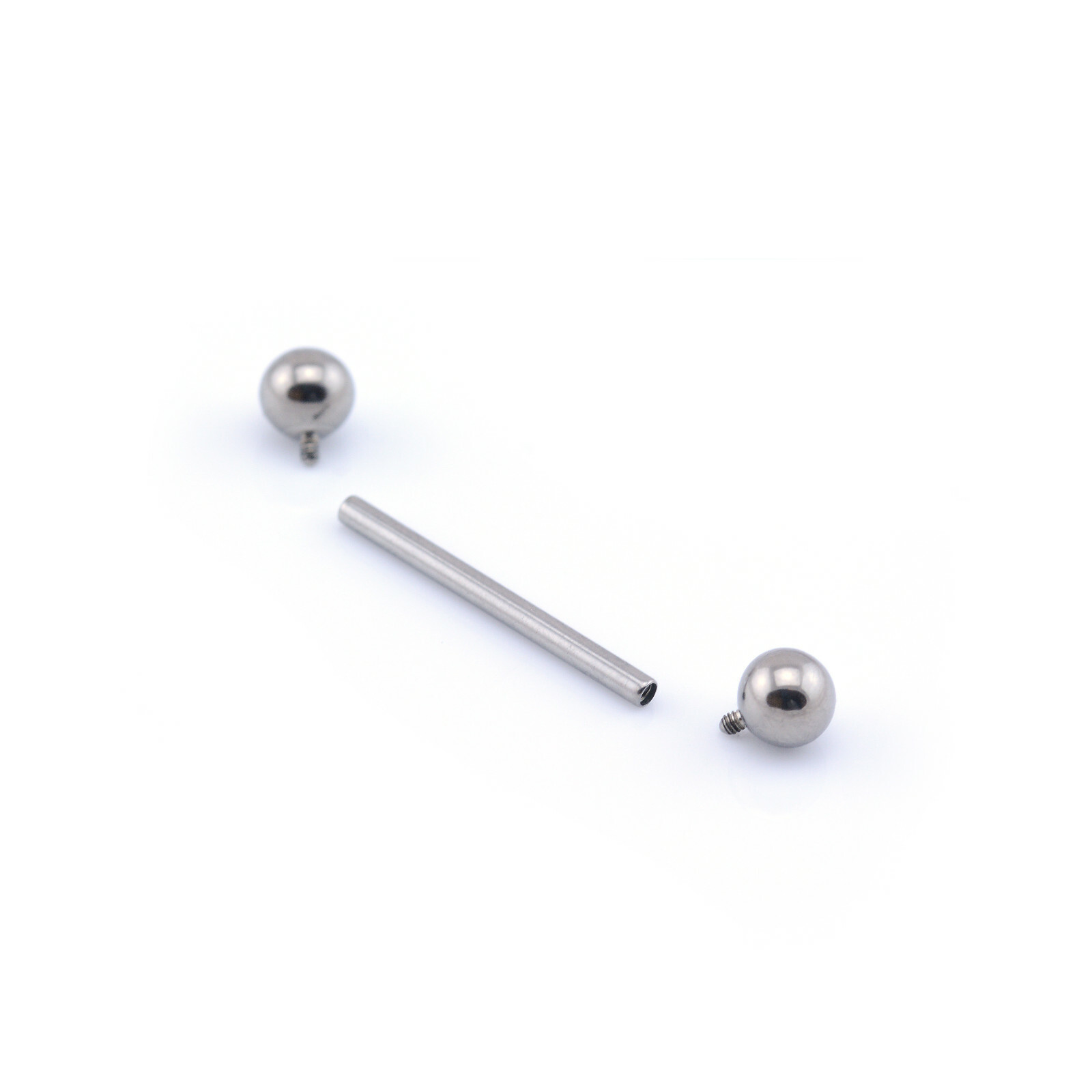 Steel Tongue Bar Straight Barbell Piercing Tragus Nipple Bar Internally Threaded