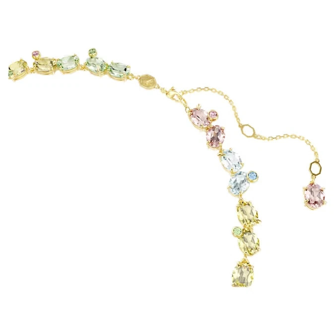 Swarovski Gema Necklace Mixed-cut, glittering and dazzling, rhodium-plated