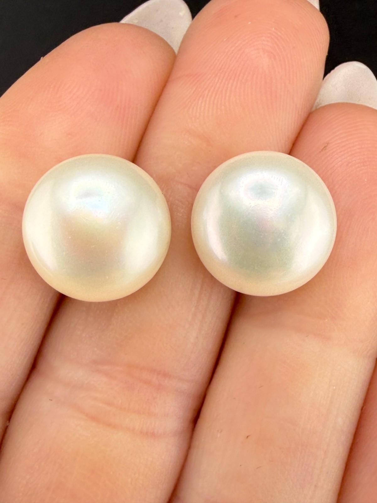 Vintage Honora Freshwater Pearl Necklace Pierced Earrings 36” Endless