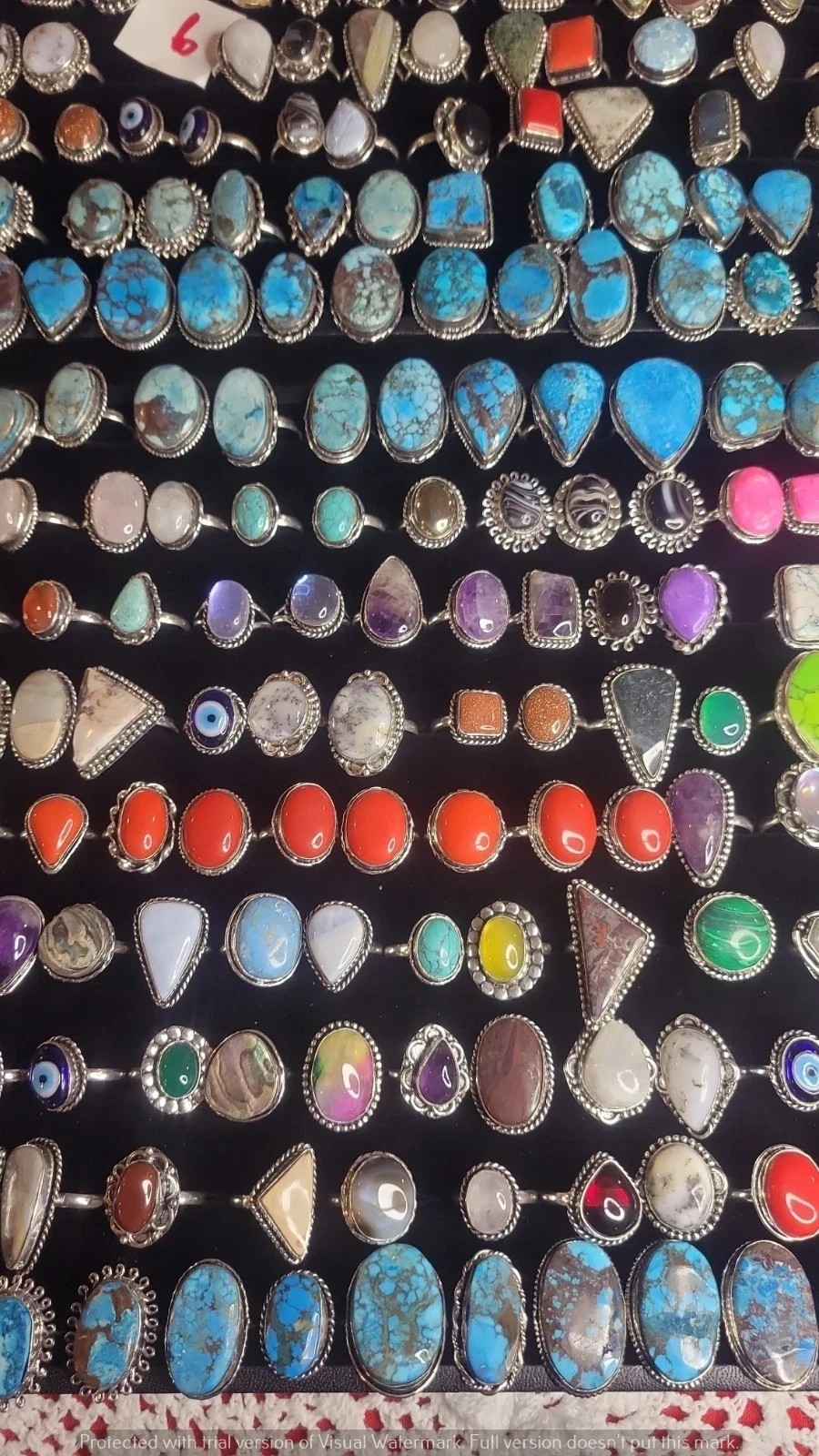 BULK !! Turquoise & Mix Gemstone Wholesale Lots 925 Sterling Silver Plated Rings
