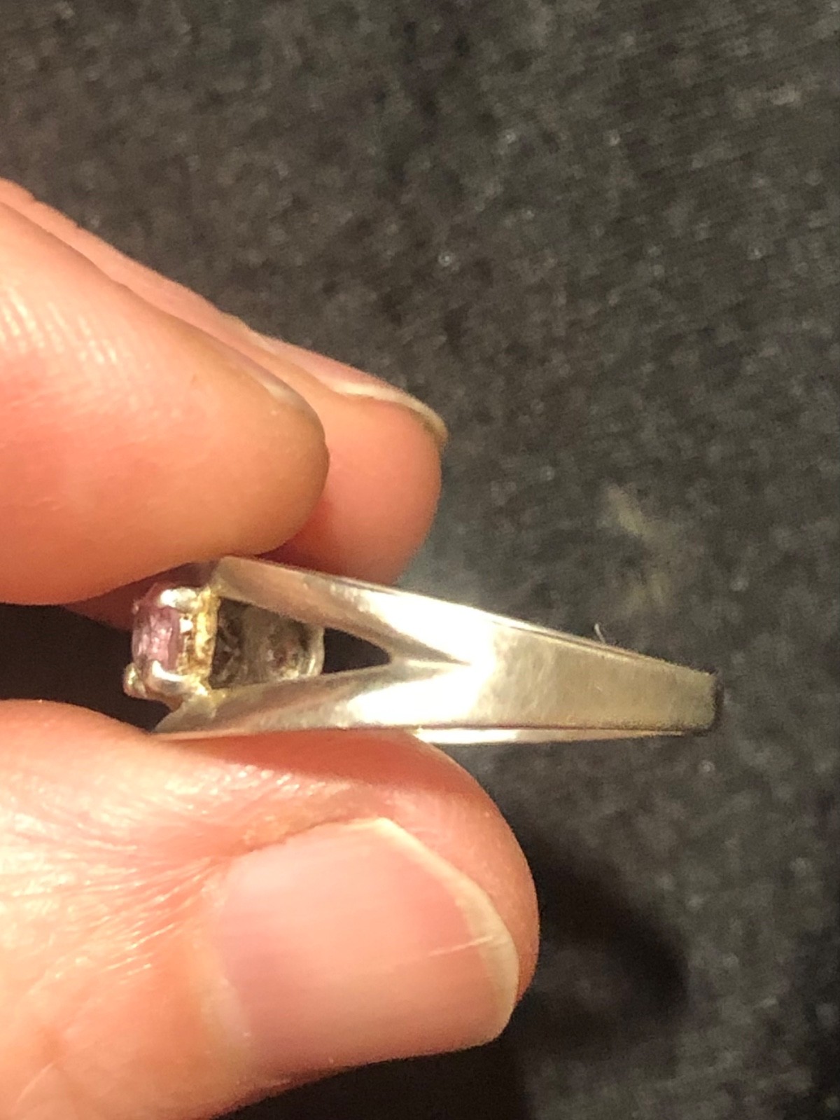 Vintage Birthstone Ring Set in Sterling size 8