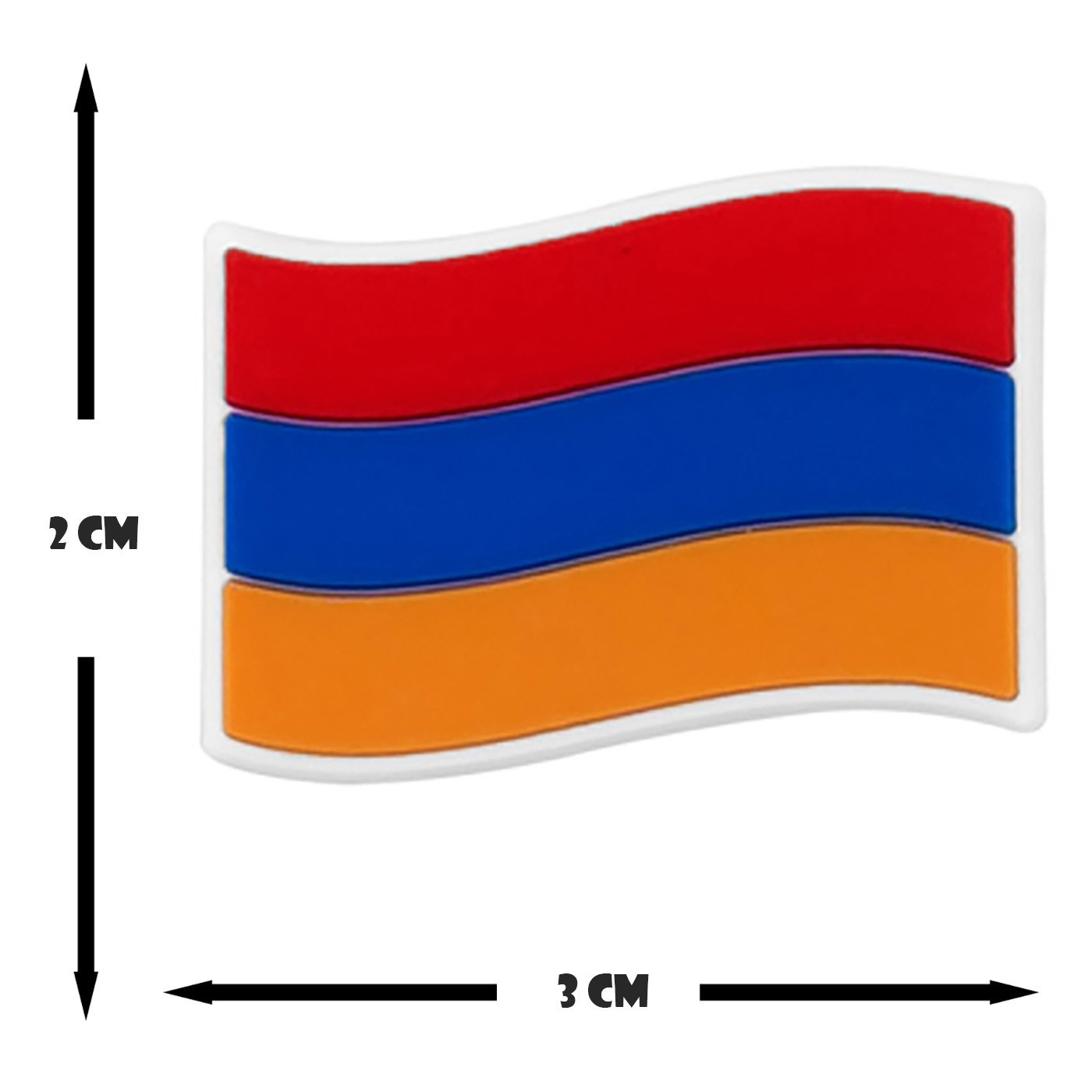 Armenia Flag Earrings Armenian Pride Red Blue Orange Dangle Earrings Gift
