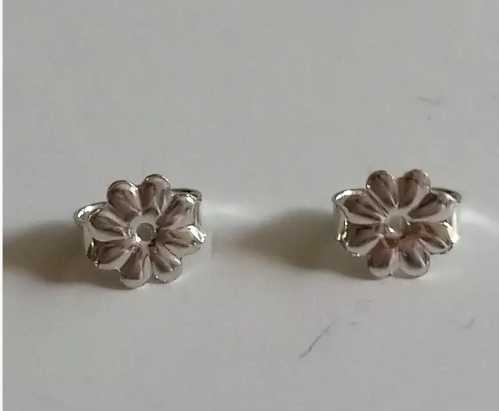 925 Sterling Silver Earring Butterfly Backs for Replace Your Lost Tiffany Back