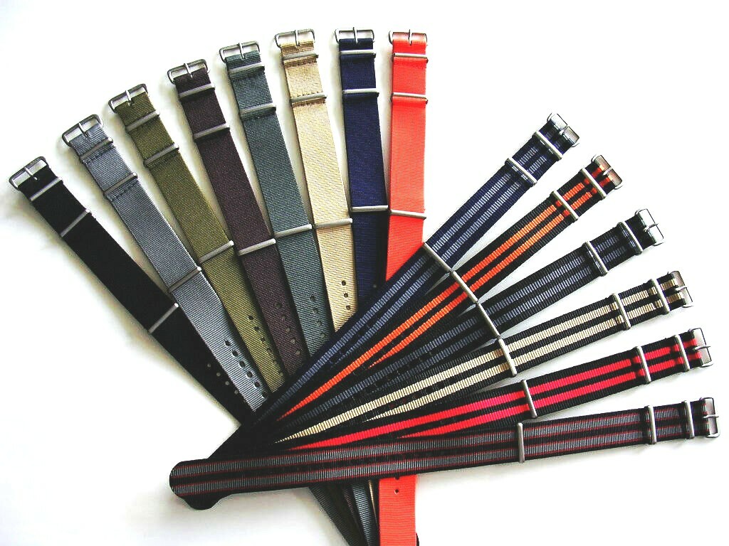 19mm Grey NATO g10 Premium RAF watch strap band MoD Bonded IW SUISSE 18 20 22 24