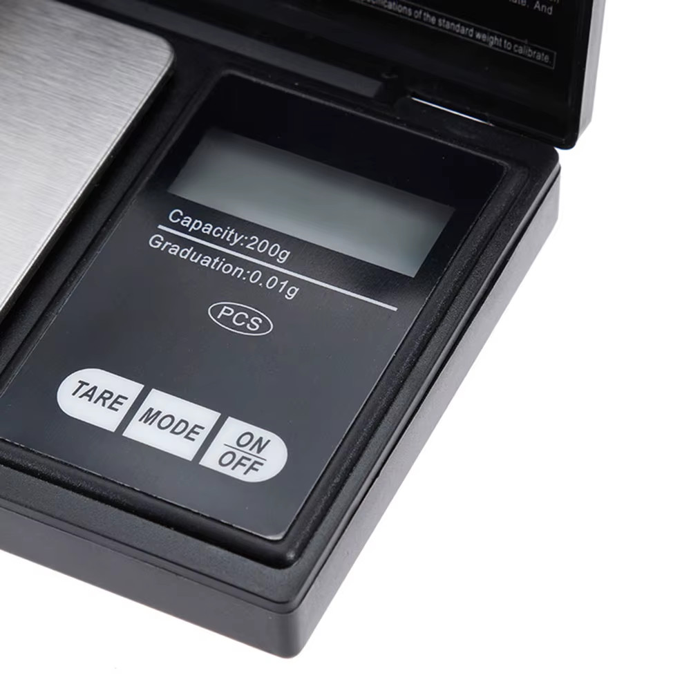 500g x 0.1g Digital Pocket Scale .1g Precision – portable – Silver/Black – CS500