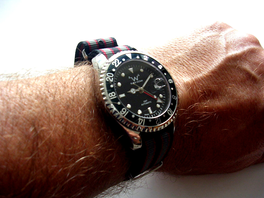 NATO ® strap watch band 20mm Brown g10 Nylon military RAF stitched Bonded IW usa