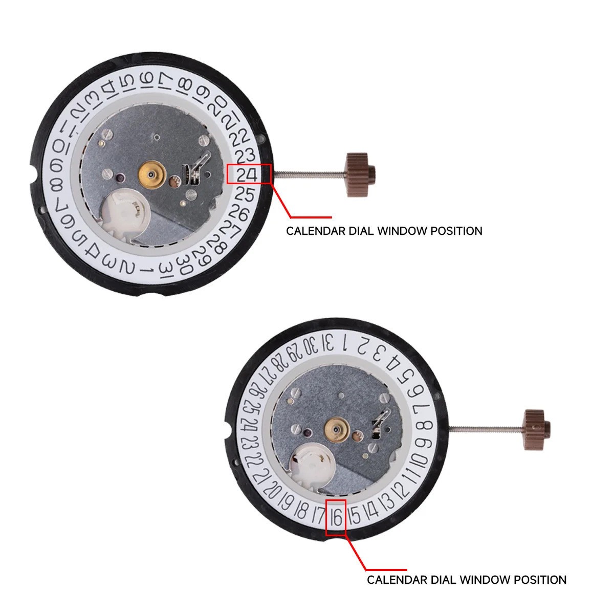 Ronda 515 3 Hands Quartz Watch Movement 515H 1 Jewel Date at 3/6 Watchmaker Rep