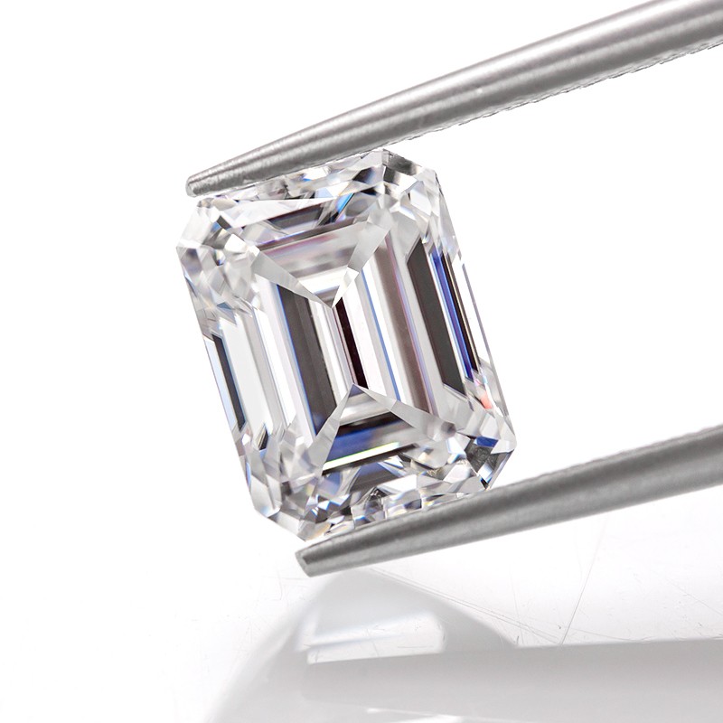 US 1-10CT Emerald Cut Loose Moissanite Stone D VVS1 Gemstones for Jewelry Making