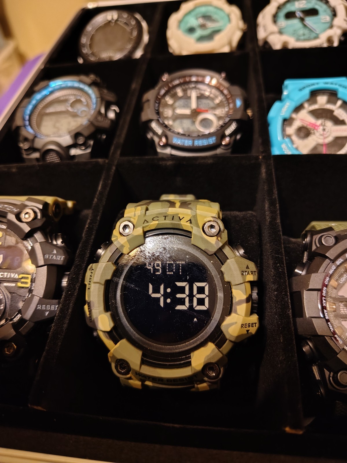 Activa Lot of 18 Assorted Adult Wristwatches with Carrying Case f/$475 Or $40ea