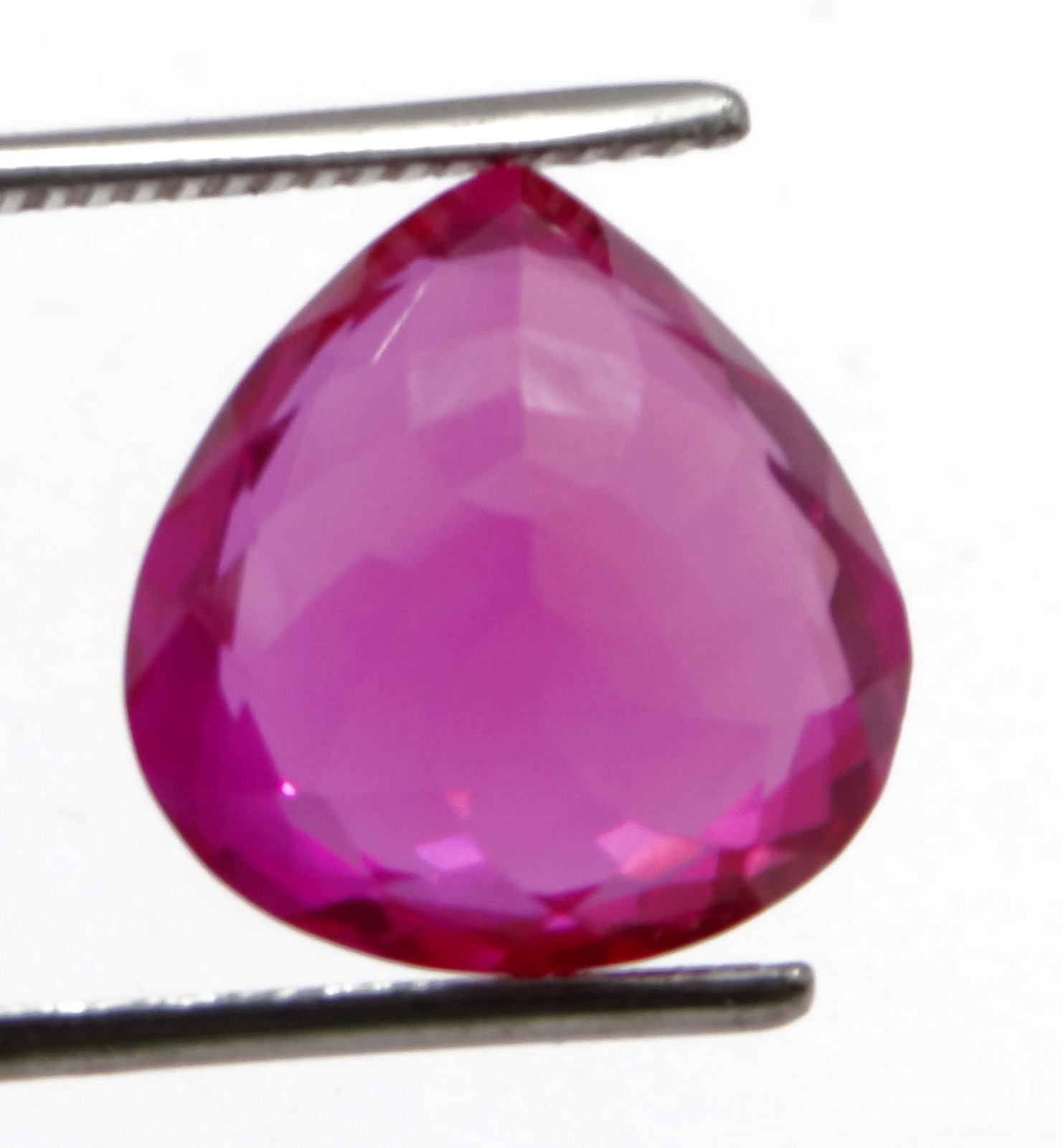 19.5 Ct Natural Pink Ruby pear Cut Loose Gemstone Certified