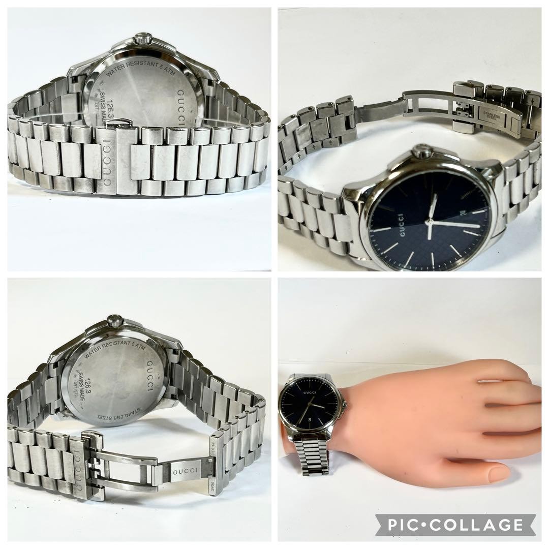 GUCCI G-Timeless 126.3 YA126316 Quartz Watch 40mm Case 19cm Wrist Extra Link