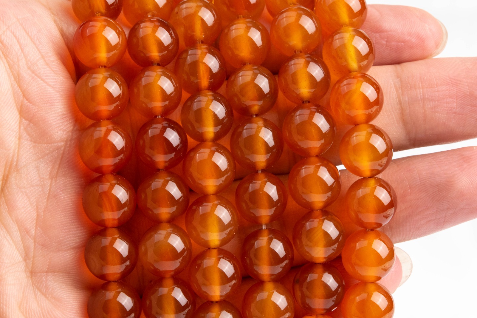 Natural Orange Brown Carnelian Beads Grade AAA Round Loose Beads 4/6/8/10MM