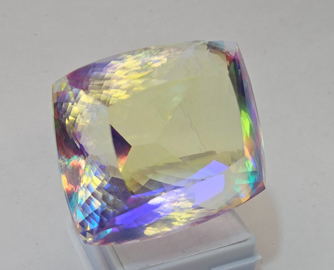 268-269 Ct Superb Mystic Topaz Cushion Cut Natural EGL Certified Loose Gemstone