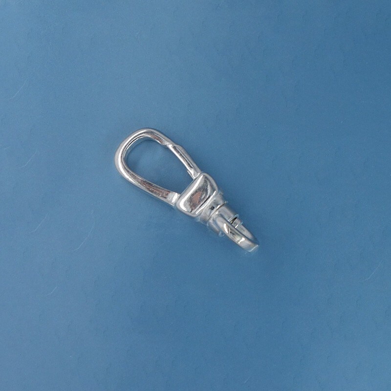 Sterling Silver Triggerless Lobster Claw Clasp Connector w/Swivel Ring #44054