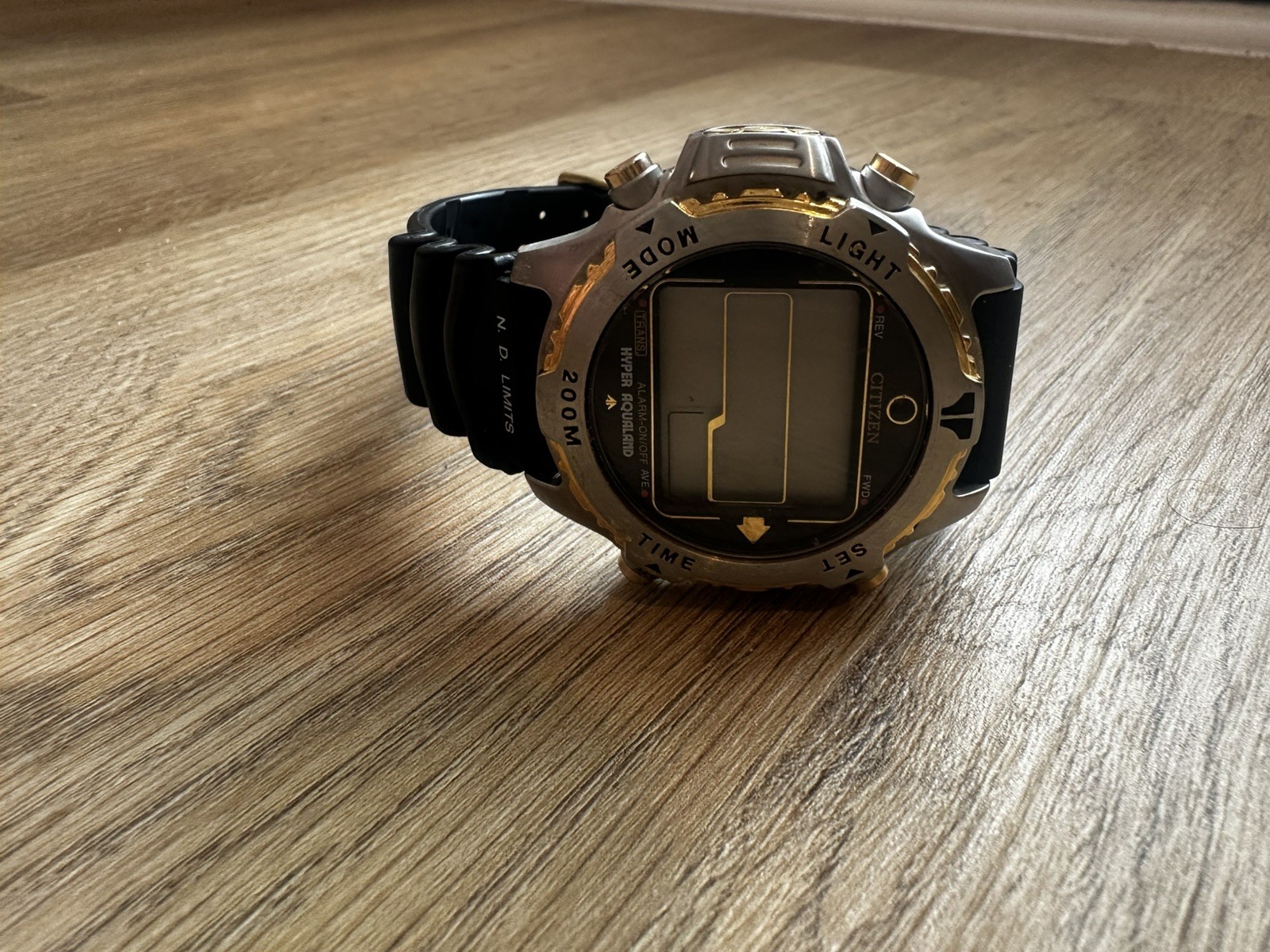 Vintage Citizen Promaster Hyper Aqualand Diver Watch D208-089839 Digital As Is