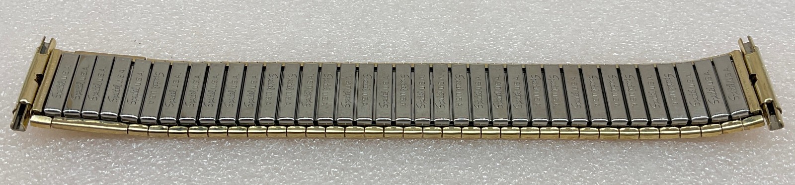 Vintage GTE 10k Gold Emblem Speidel Stretch Gold Tone Watch Band