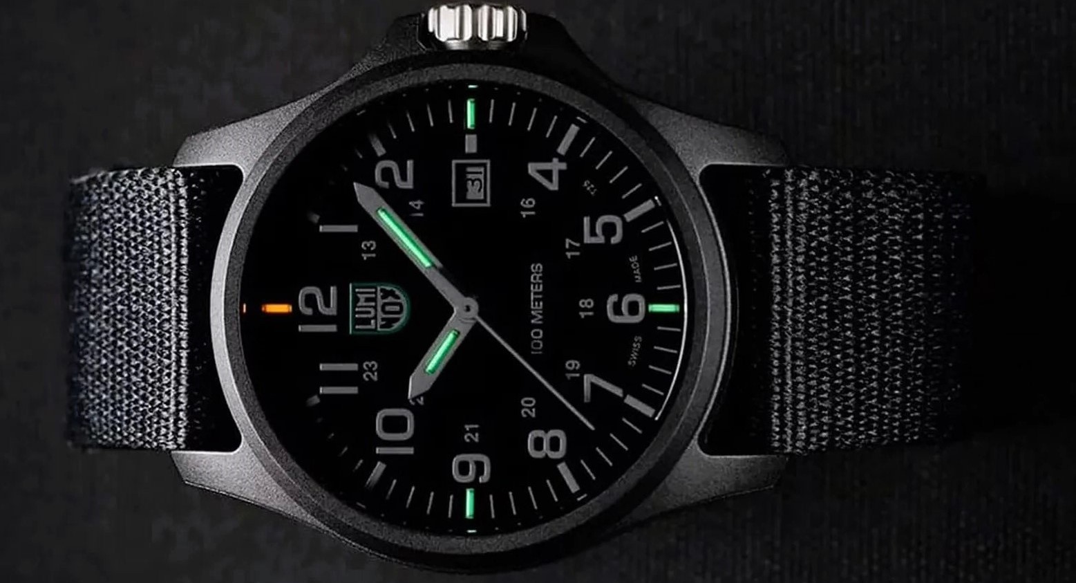 Luminox X2.2401.NB PATAGONIA CARBONOX 2400 43mm black Textile Men’s Watch NEW