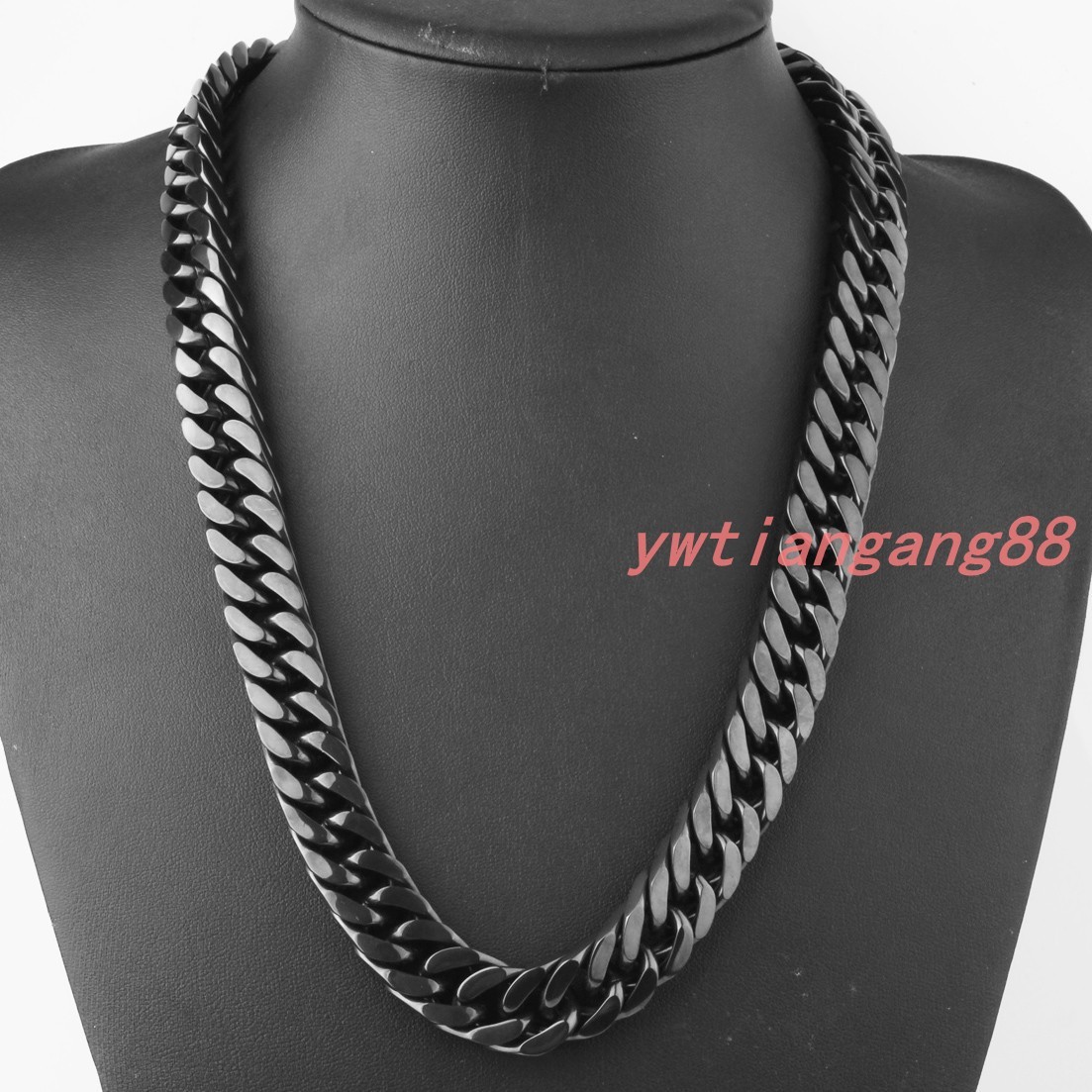 10/12/14/17mm Heavy Men’s Chain Stainless Steel Curb Cuban Necklace or Bracelet