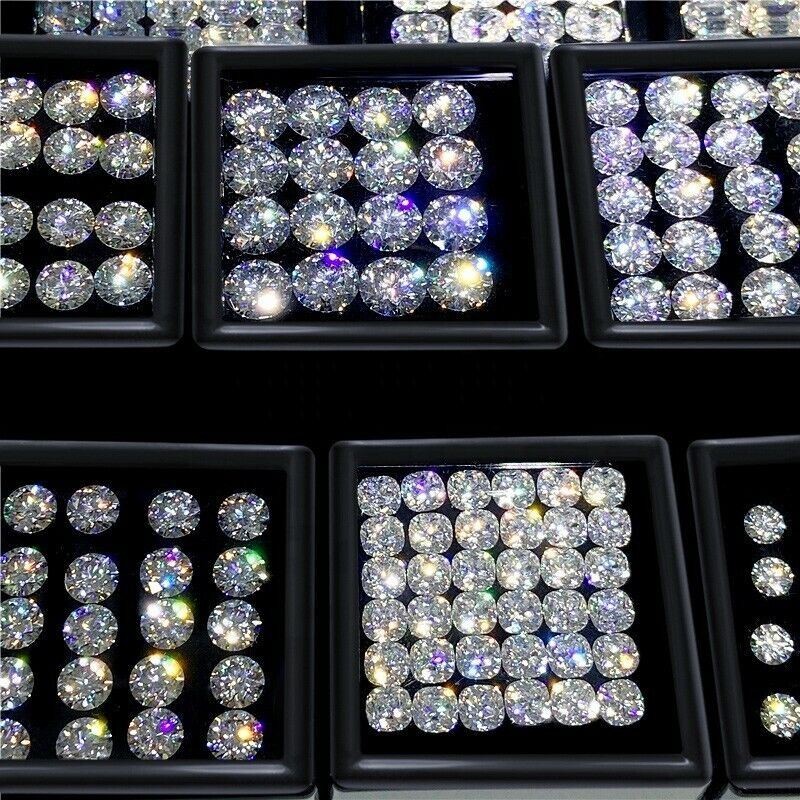 Loose Moissanite Melee Parcel 1 Carat TW 0.8mm – 3.5mm ALL SIZES D Color VVS1