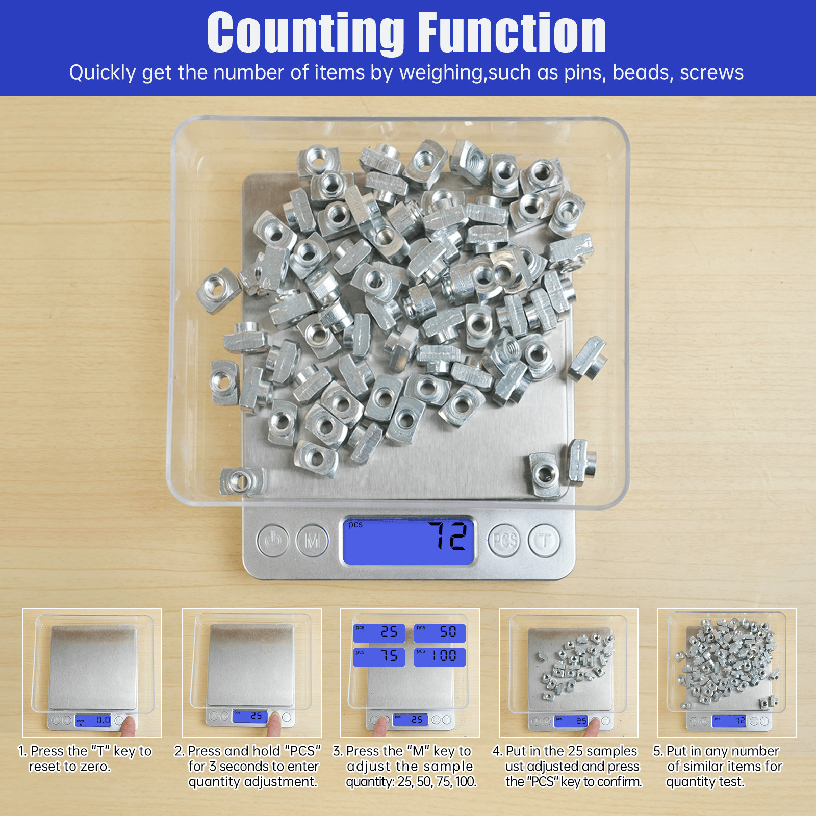 Digital Scale 3000g x 0.1g Jewelry Gold Silver Coin Gram Pocket Size Herb Grain